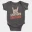 Ghatham Ghatham Short Sleeve Baby Onesie in Charcoal Color